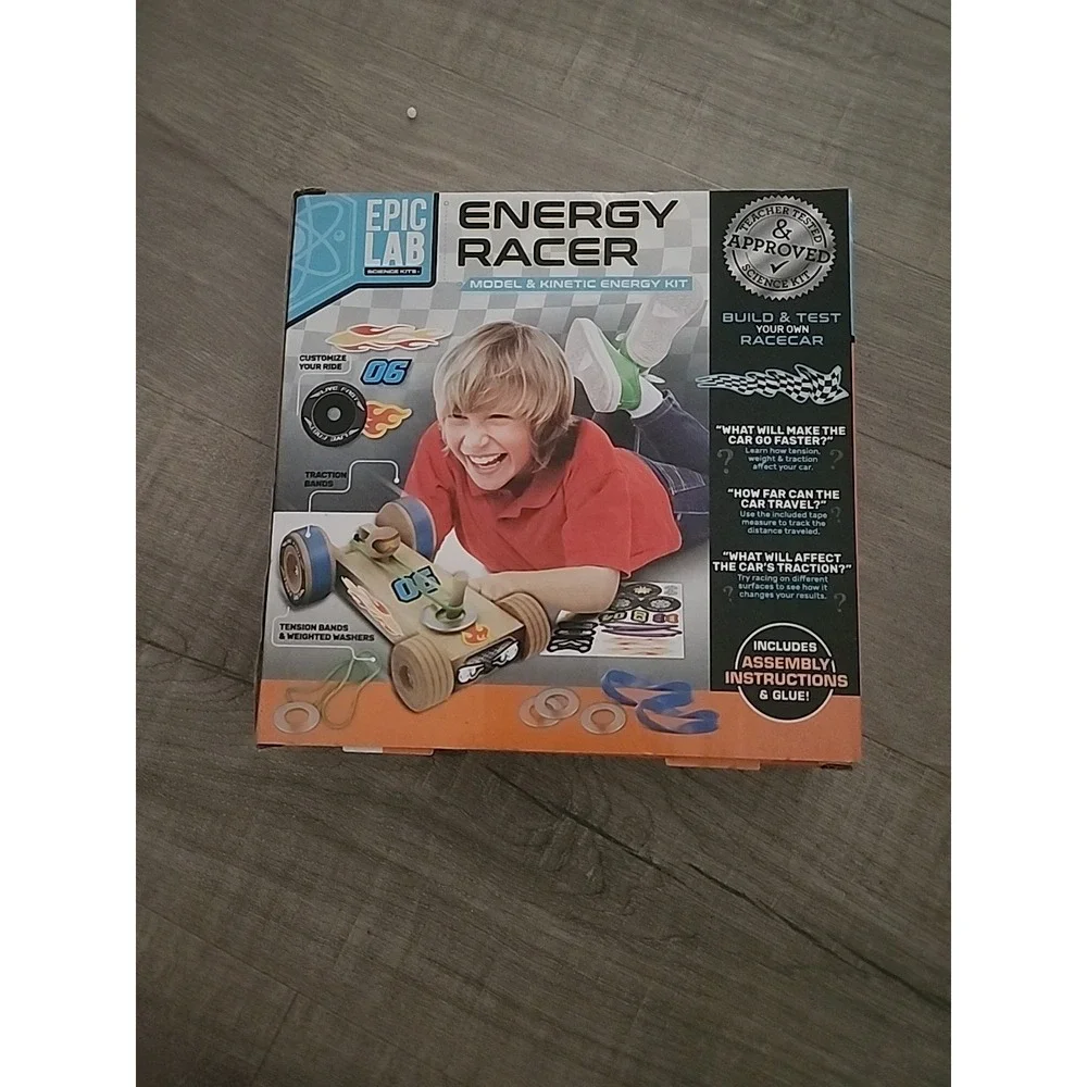 Epic‎ Lab Energy Racer Car Kit - Kinetic Science STEM Activity for Kids